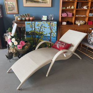 Boca Rattan Outdoor Lounge Chair- Cream Colour