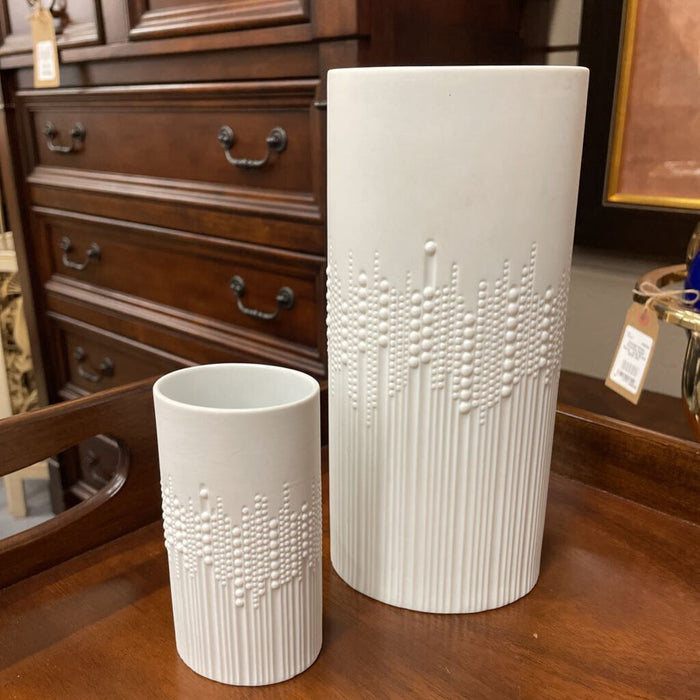 Rosenthal White Vase Set - Germany - Signed