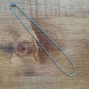 18KT White Gold Plated Necklace 18"