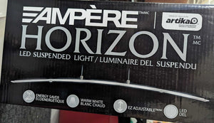 Modern Chrome Suspended Light Fixture