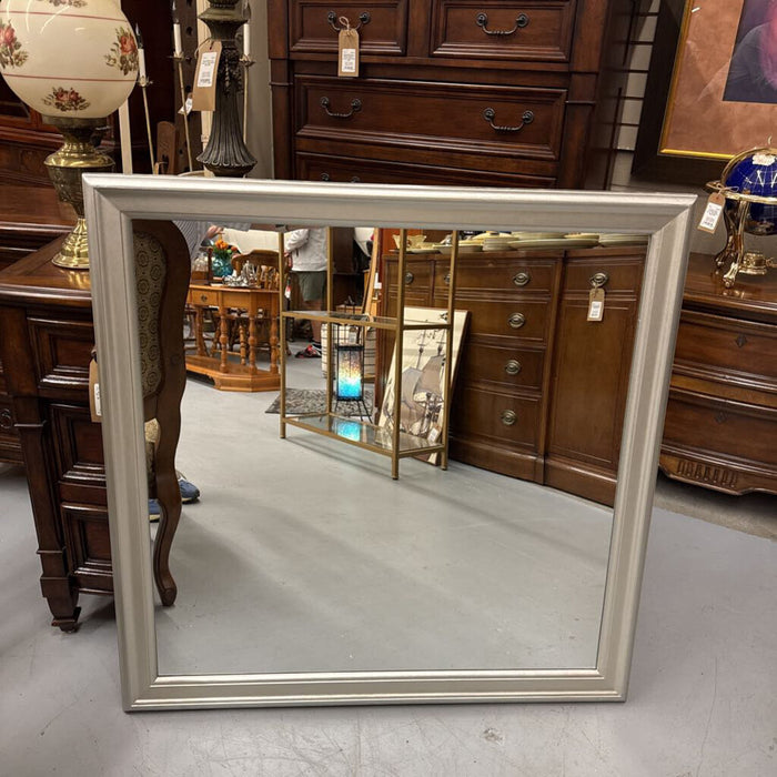 NEW Silver Framed Square Mirror