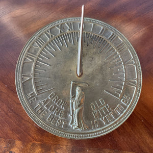 Vintage Brass Sun Dial