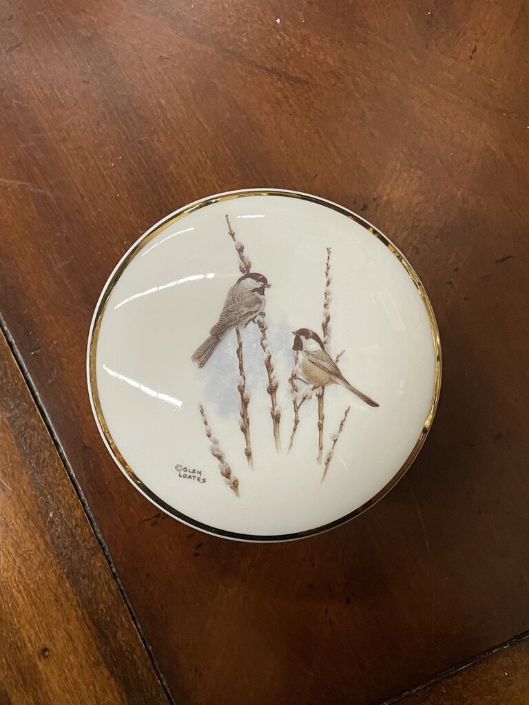 Glen Loates Round Trinket Dish with Birds