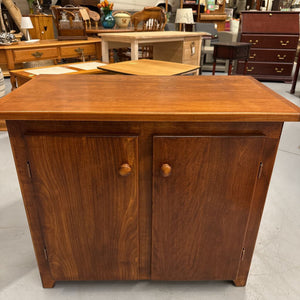 Mahogany Low Cabinet w Wooden Knobs