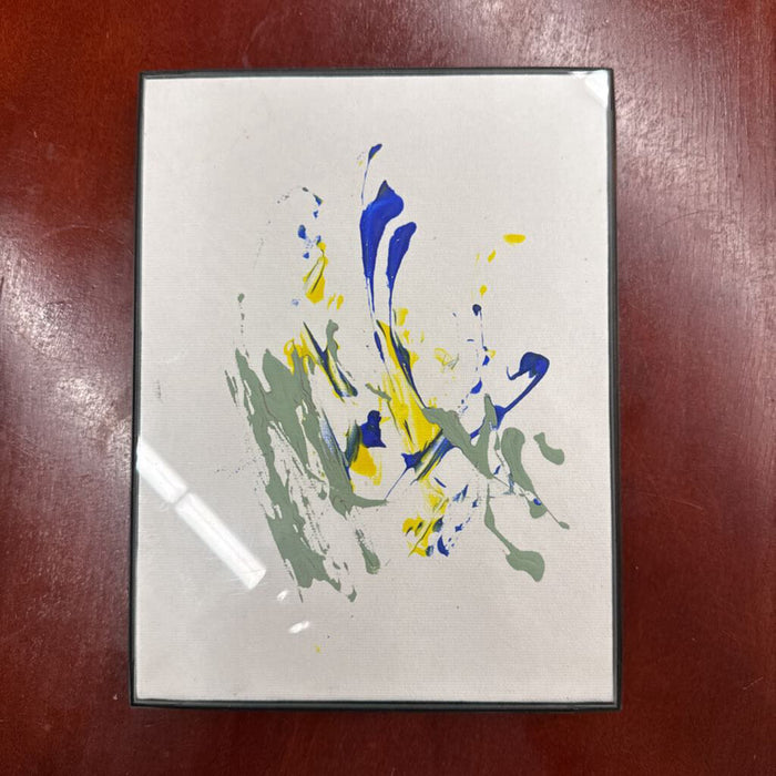 Abstract in Frame - Green/Blue