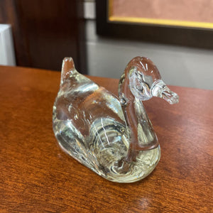 Glass Swan Figurine