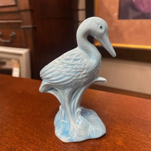 Vintage Great Blue Heron Figurine - Made in Italy