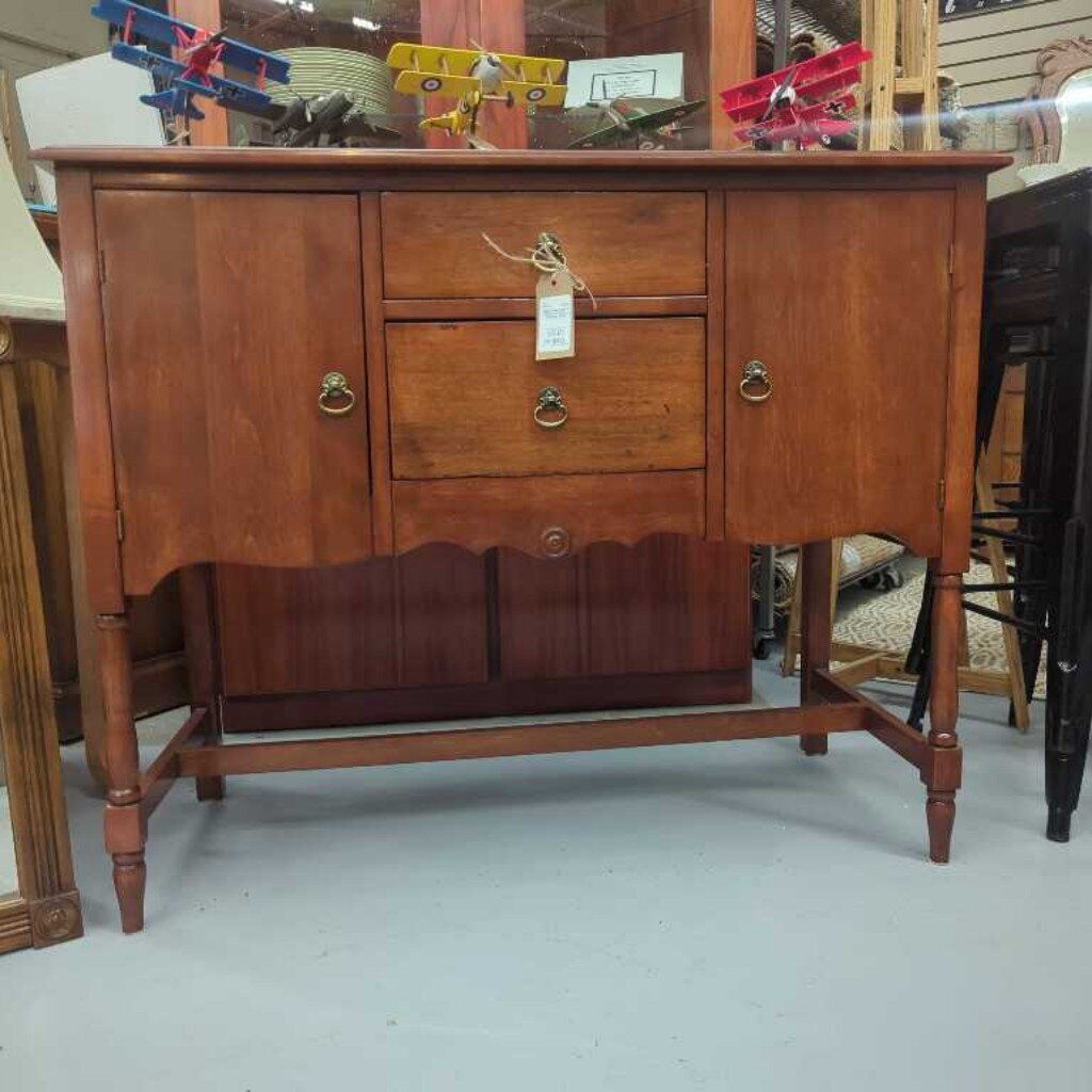 Maple Sideboard, 2 Center Drawers