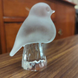 Reijmyre Kristal Clear/Frosted Crystal Glass Bird