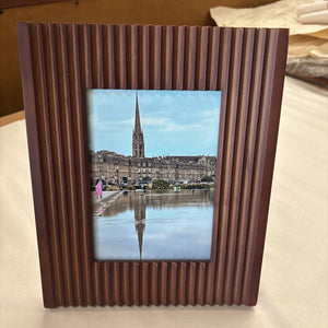 Ribbed Wood Picture Frame