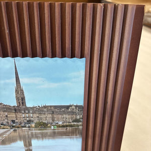 Ribbed Wood Picture Frame