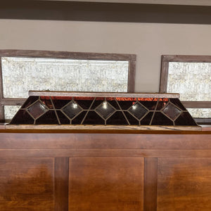 Vintage Stained Glass Billiard Light