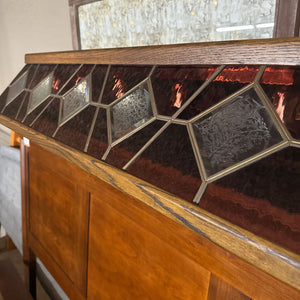 Vintage Stained Glass Billiard Light