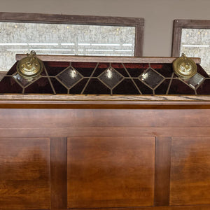 Vintage Stained Glass Billiard Light