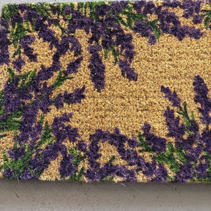 Lavender Border Doormat FL 2754