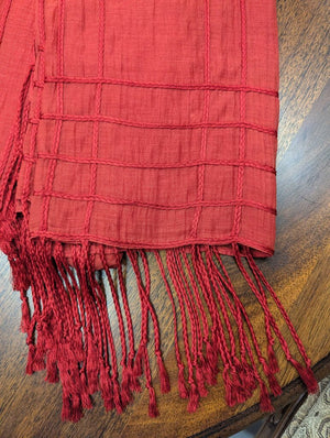 Ruby Red Table Runner, Made in India