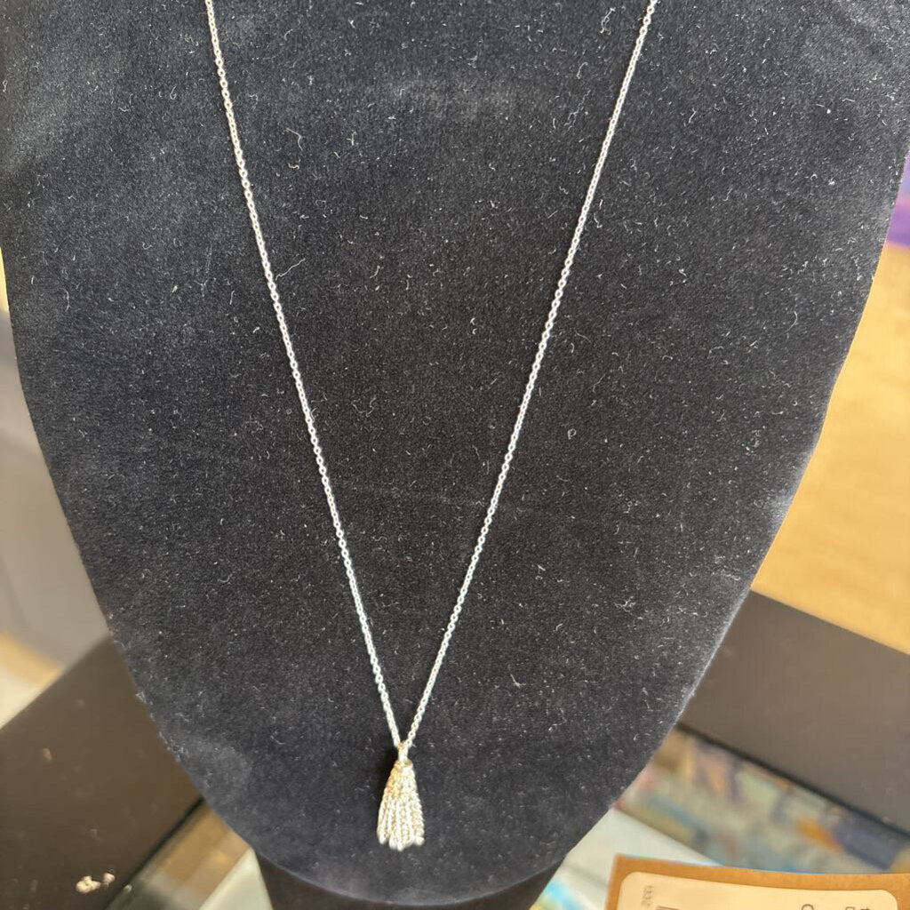 Sterling Silver Necklace with Tassel
