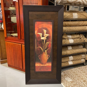 Calla Lilies in Terra Cotta Pot Art Print