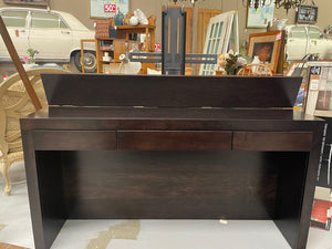 Motorized Lift Dark Wood TV Cabinet & Desk