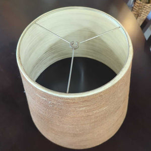 Brown Raffia Wrapped Lamp Shade