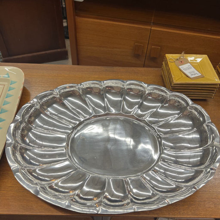 Reid & Barton Silver Plated Scalloped Platter