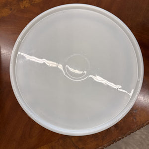 Milk Glass Pedestal Cake Plate