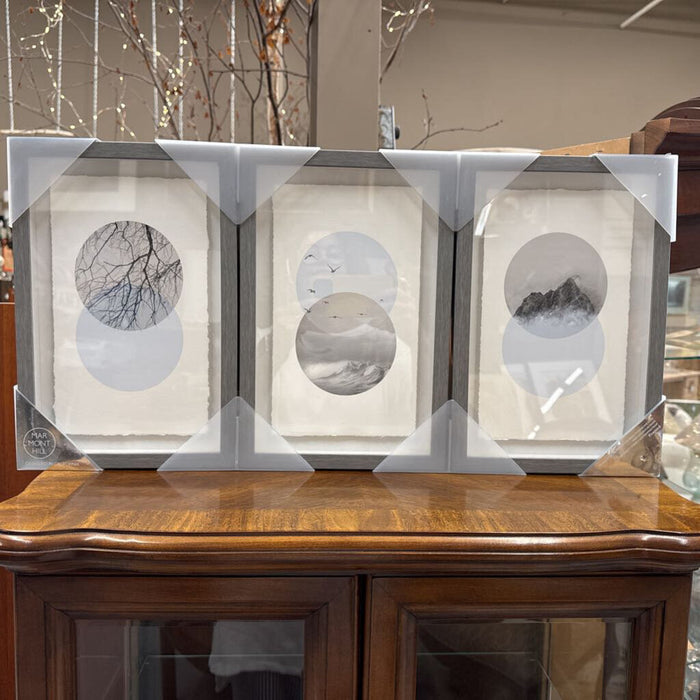 Nature Print Trio - 3 Prints in Grey Frame NEW