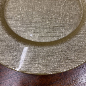 Gold Glass Charger Plate