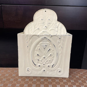 Cream Wall Mount Metal Mail Sorter