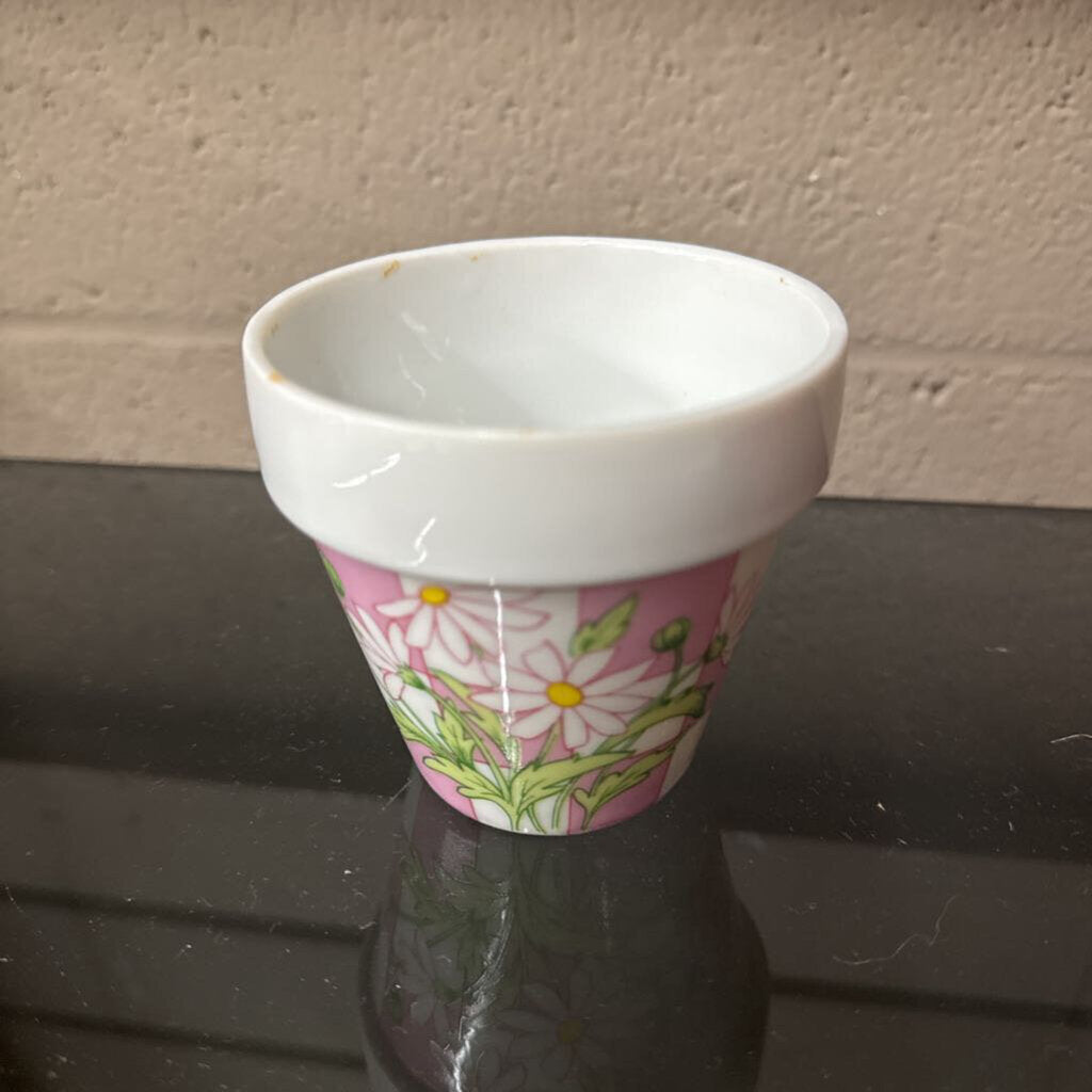 Mini Pot/Planter w Daisies