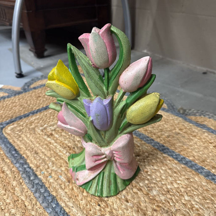 Cast Iron Tulip Door Stopper