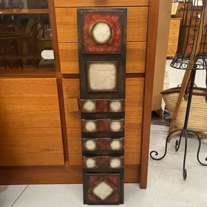 4 Panel - Metal Wall Decor - Lines & Circles