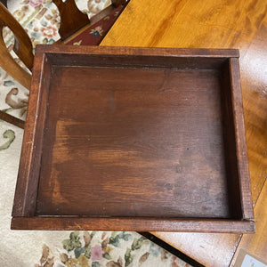 Rustic Wood Tray - Dark Brown