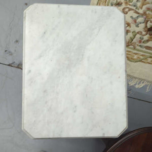 Eastlake Antique Side Table w White Marble Top
