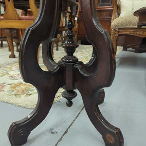 Eastlake Antique Side Table w White Marble Top