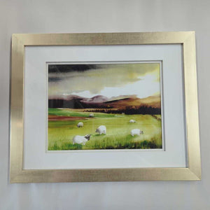 "Sweet Pasture" Framed Watercolour Print by Barbara O'Loughlin