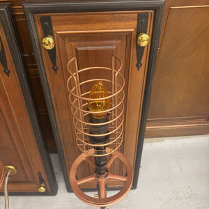 Steam Punk PAIR Pulley Wall Sconces w Cage by Local Artist Jeff Baker