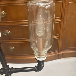 Steam Punk Milk Bottle Table Lamp by Local Artist Jeff Baker