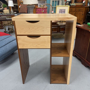 Japanese Style Handcrafted Prep Table- Pine & Oak w Curved Handles