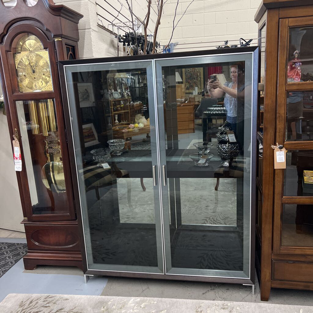 Modern Chrome Front Curio- Phillip Van Leewan, Ottawa