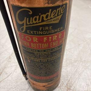 Antique Copper Fire Extinguisher