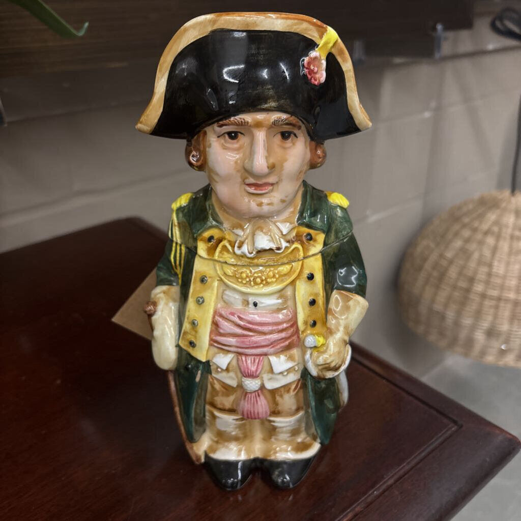 Navy Admiral Toby Mug/Stein with Lid, Colonial France