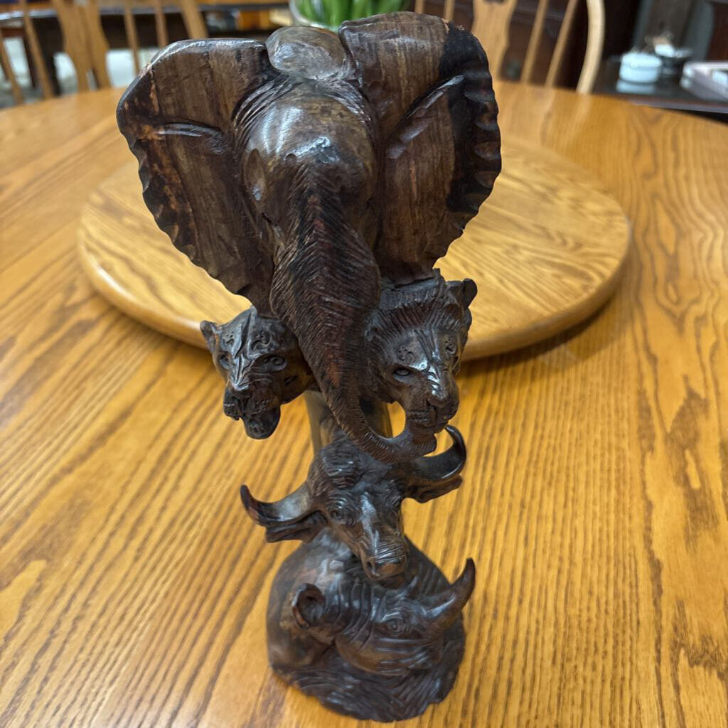 "Big 5" Wooden Carved Statue