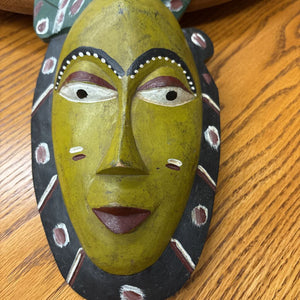 Colourful Carved African Mask