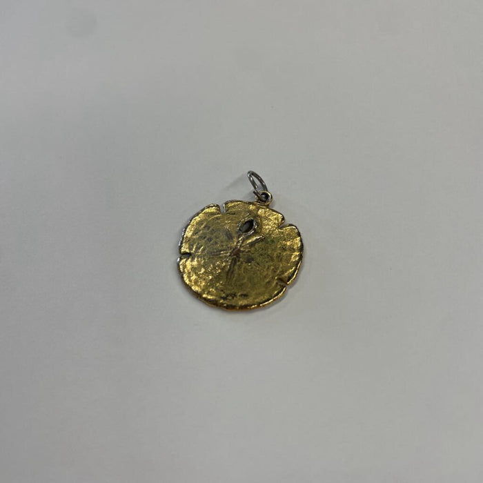 Sand Dollar Charm - 10k Gold