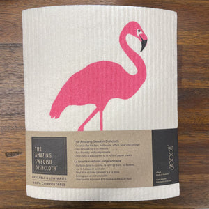Set of 2 - FLAMINGO Swedish Dishcloth - AB-09