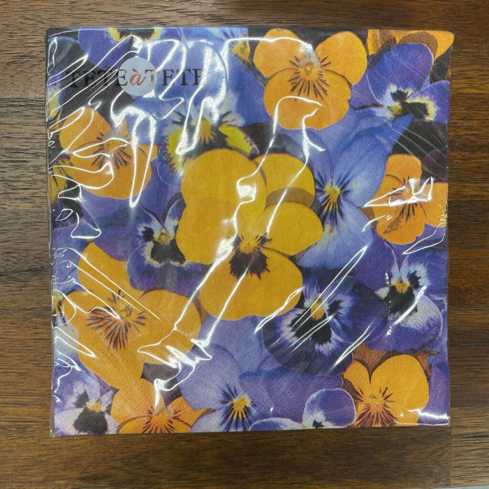 PANSIES Paper Napkins 20 pk 126500