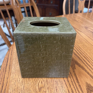 Vintage Tissue Box -Olive Green Colour