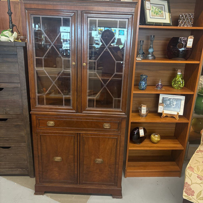 1930's Corner Cabinet w Drawer & Lower Cupboard