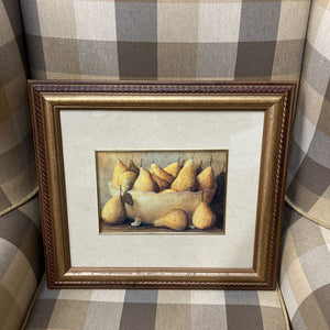 Pear Print in Gold Frame